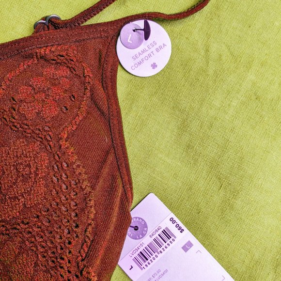 Lucky Brand Red Long Line Bra Size L - Picture 6 of 7